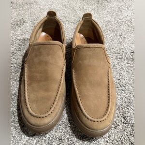 Men’s Suede Slip-On Loafers in Tan